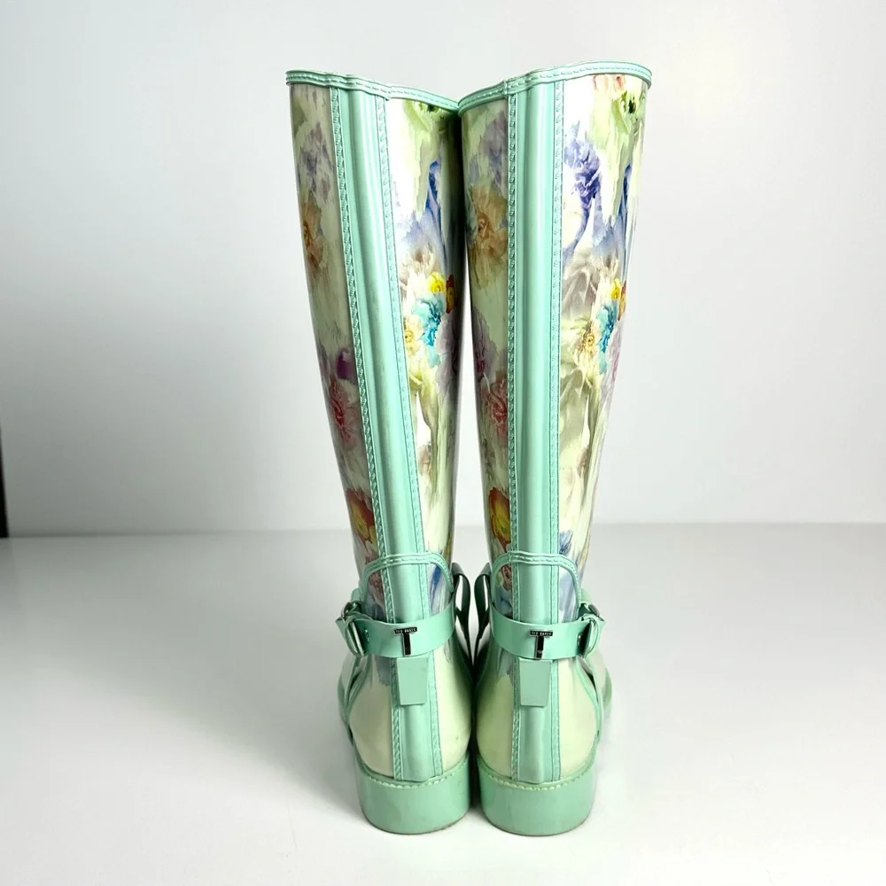 Ted Baker Women’s Floral Rubber Rain Boots size 37 or U.S. 6